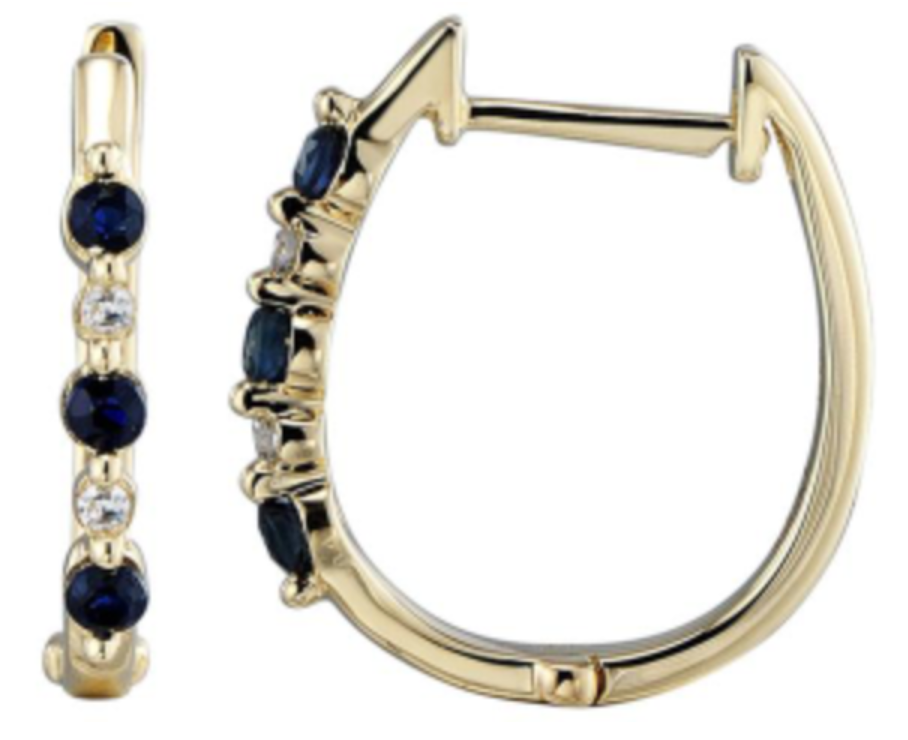 Sapphire and Diamond Earring Loope