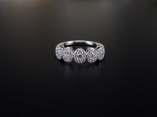 Oval Diamond Illusion Ring | Zohar Jewels